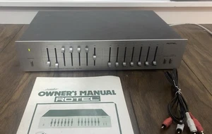 FAULTY- Rotel 2 x 7 Band Stereo Graphic Equalizer RE-500 Hifi Separate - Picture 1 of 12