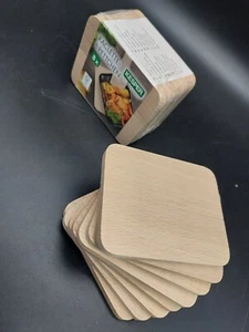 Kesper 16er Pack Raclette - Brettchen 10 x 8 cm aus Buchenholz/Untersetzer 69958 - Bild 1 von 7
