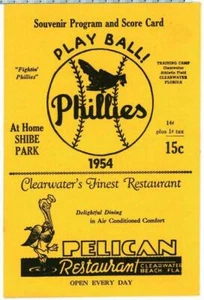 1954 spring training Harry Agganis Hit program signed Parnell/ Boudreau/Piersall - Picture 1 of 3