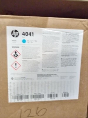 HP 4041 DYE INK CYAN B3F28A 10L 2.5 GALLONS USE FOR C800 M800 PRINTER MODULES - Image 1 of 4