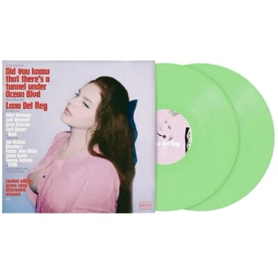 2023 Lana Del Rey Did You Know There’s A Tunnel Under Ocean Blvd 2LP Green Vinyl - Imagem 1 de 4