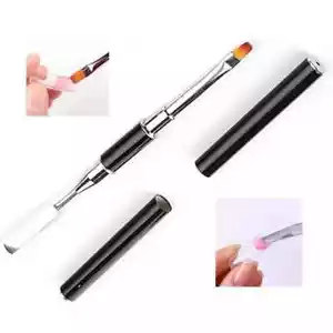 Poly Gel Polygel Spatula & Brush Dual Ended Acrygel UV Gel Builder Nail Art Tool - Picture 1 of 1