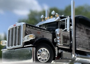 1/64 DCP PETERBILT 389 70” MID-ROOF TRANSCRAFT OPEN RANGE TRANSPORTATION 33991 - Picture 1 of 23