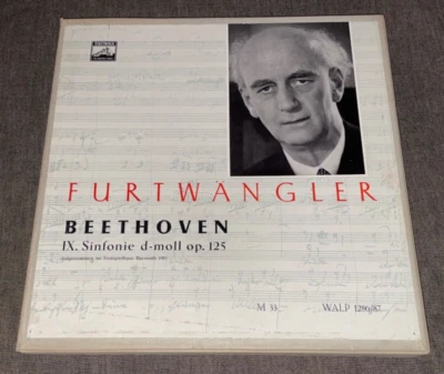 WALP 1286/87 ed1 2LP  Furtwangler, Bayreuth: Beethoven: Symphony no. 9. NO ASD Foto 1 de 4