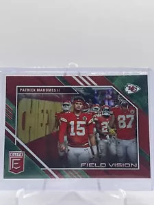 2023 Donruss Elite Patrick Mahomes Emerald Green Field Vision Insert #FV-5 - Picture 1 of 2