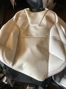 Tesla Model S X Front Seat Left Back Cushion White Cover 2021-2023 1608036-91-F - Picture 1 of 5
