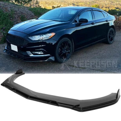 Black Front Bumper Lip Spoiler Splitter Accessories Parts For Ford Mondeo HA,HB - image 1 of 4