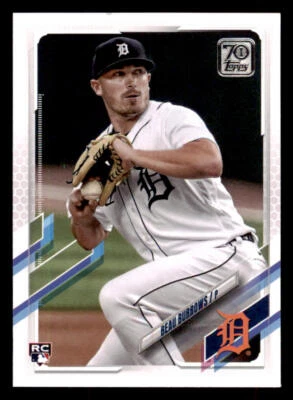 2021 Topps #123 Beau Burrows RC - Image 1 of 2