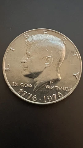 Rare! 1776-1976 Kennedy ￼Half Dollar Strike Through Error Cover