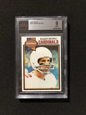1979 Topps Football ROGER WEHRLI #381 BVG/BGS GRADED 9 - MINT - Image 1 of 2