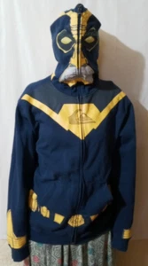 Vintage Quiksilver felpa con cappuccio zip tutto il modo, costume personaggio dei cartoni animati XL taglia 20 - Foto 1 di 9