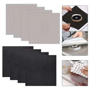 2/4/8X Gas Range Stove Top Burner Protector Reusable Liner Clean Non-stick Cover - Picture 1 of 12