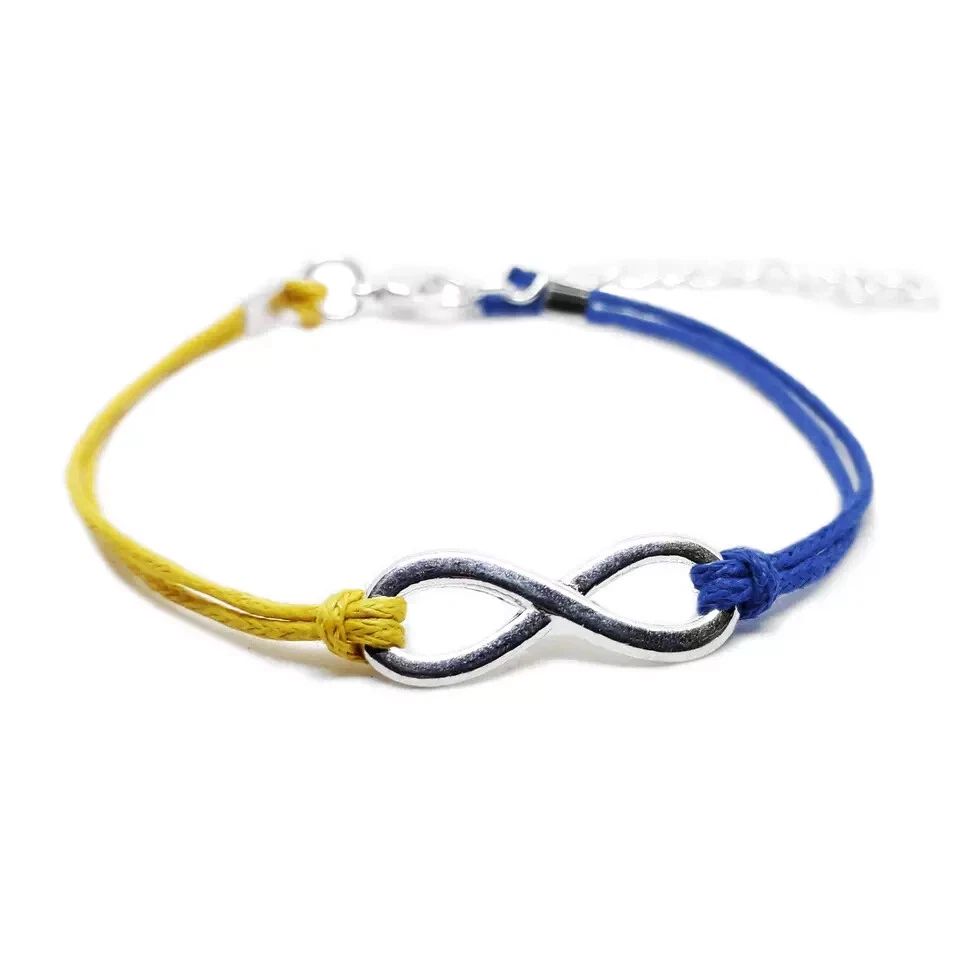 Bracciale Hellas Verona Parma Frosinone calcio Giallo e Blu Infinito Uomo Donna - Immagine 1 di 1