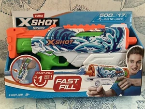 Pistola de agua Zuru X-Shot Water Fast Fill Hyperload Skins - Waves E - Imagen 1 de 6