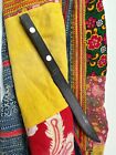 Old PNG Milen Bay Ebony Lime Implement with Mother of Pearl Inlay ?beautiful co