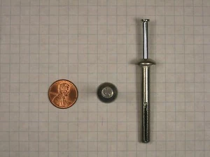 HAMMER DRIVE NAIL-IN ANCHOR, ZINC DIE-CAST, 1/4" BORE DIAMETER, 2" LENGTH - Picture 1 of 1