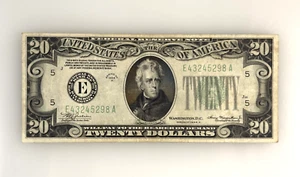 1934 Series A $20 Dollar Bill Note US Federal Reserve Bank of Richmond - Picture 1 of 5