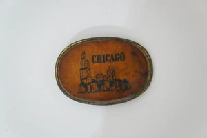 Hebilla de cinturón Chicago Skyline vintage - Imagen 1 de 7