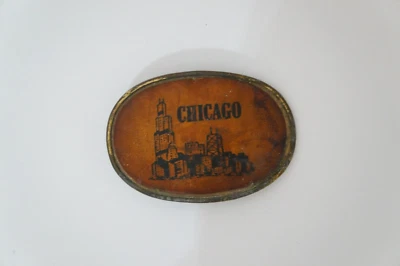 Hebilla de cinturón Chicago Skyline vintage Foto 1 de 4