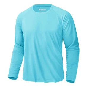 Men's UV Sun Protection Shirts UPF 50+ Rash Guard Quick Dry Hiking - Picture 1 of 8
