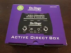 On-Stage DB1100 Active Direct Box with Stereo-to-Mono Summing - Picture 1 of 6