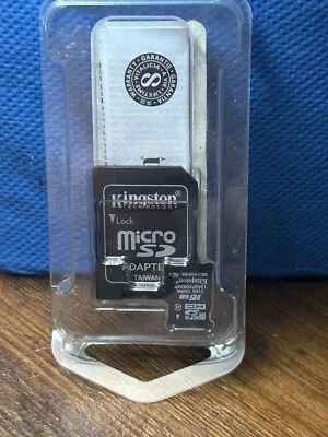Kingston Micro SD Card 16GB TF Class 10 With Adapter - Image 1 of 2