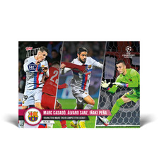 Topps NOW UCL 22/23 - Card 059 Marc Casado, Alvaro Sanz, Inaki Pena FC Barcelona