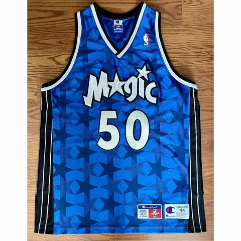 AUTHENTIC MIKE MILLER JERSEY CHAMPION ORLANDO MAGIC STARS SZ 44 LARGE RARE Cover
