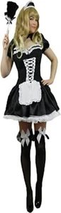 Dienstmädchen Französisches Dienstmädchen Sexy Dienstmädchen Rollenspiel Henne Nacht Kostüm - Bild 1 von 3