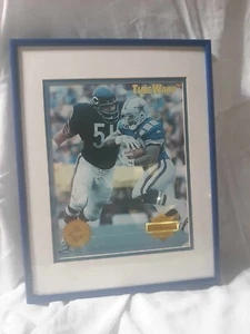 Dick Butkus signed 8x10 photo/ TIME WARP WITH EMMIT SMITH - COA 375 OF 600 - Picture 1 of 7