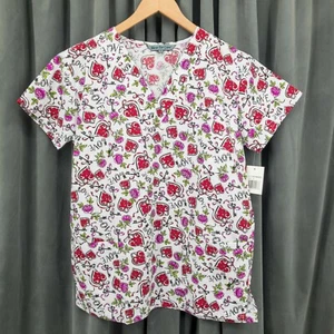 Wear for Care Damen-Peeling-Top Größe Small neu mit Etikett rot Herz Valentinstag Liebe - Bild 1 von 7