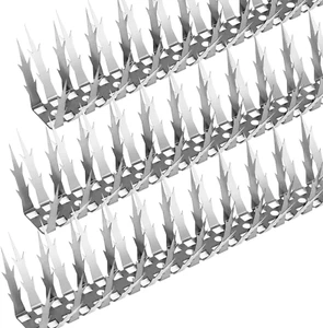 Bird Spikes, 10 FT Stainless Steel Bird Deterrent Spikes, Pigeon Spikes for outs - Picture 1 of 12