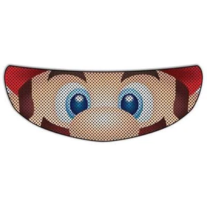 Super Mario Bros Perforated Motorcycle Helmet Visor Tint Shield Sticker Decal - Bild 1 von 1
