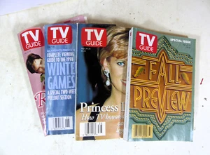 Vintage TV Guide's Sept 20-26 97, Sept 13-19 1997, Feb 14-20 1998, Feb 7-13-98 - Picture 1 of 3