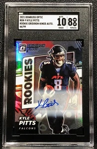 2021 PANINI DONRUSS OPTIC KYLE PITTS #RGK-9, ROOKIE GRIDIRON KINGS AUTO, SER#/99 - Picture 1 of 3