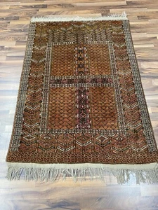 ✔ Turkaman | 109 x 148 | Handgeknüpft | Orientteppich | Carpet | Rug ‼️ - Picture 1 of 12