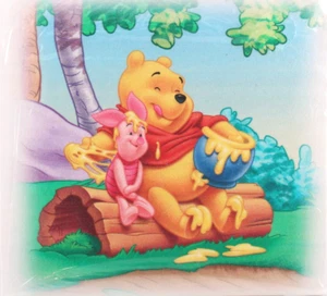 POOH - HONEYSMACK- ART TO SEW Fabric Panel 8" Sewing Quilt Craft Projects Disney - Picture 1 of 3