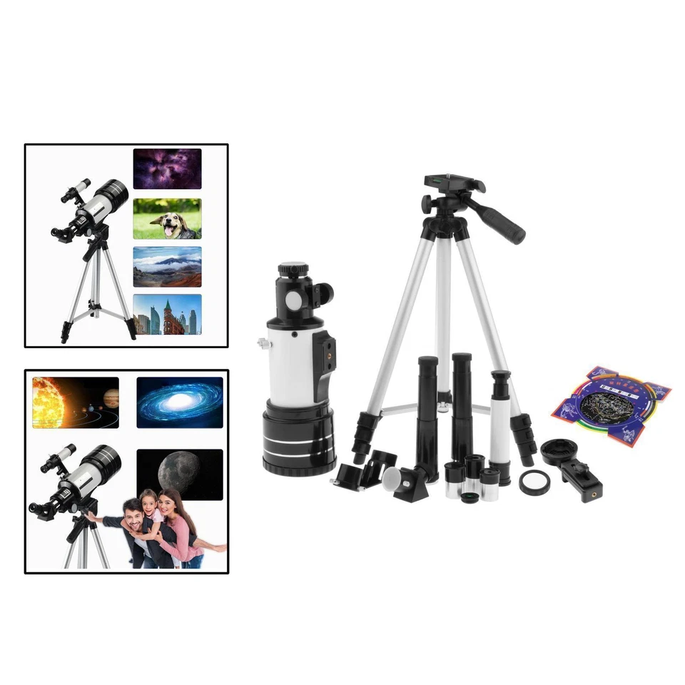 HD Travel Scope Refractor Telescope with Storage bag Nebula map for Kids - Image 1 of 1