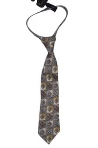 Imp Originals Boys' 100% Silk Zip-Up Novelty Neck Tie 2 1/2" x 12" - Picture 1 of 2