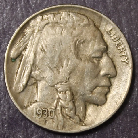 1930 Buffalo Nickel Choice XF....................Lot 9862 Cover
