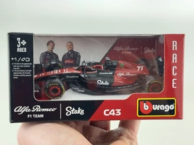 Burago Alfa Romeo F1 Team C43 Bottas #77 1:43 modellismo - Immagine 1 di 4