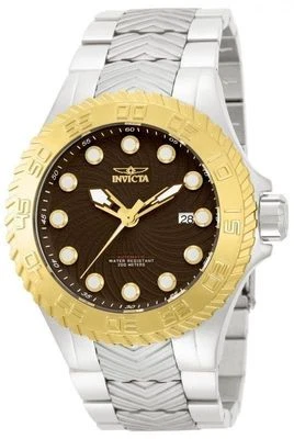 Invicta 12925 pro Diver Automatico Marrone Testurizzati Quadrante Acciaio Inox - Immagine 1 di 4