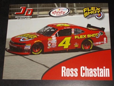 2015 ROSS CHASTAIN #4 FLEX SHOT NASCAR POSTCARD Cover