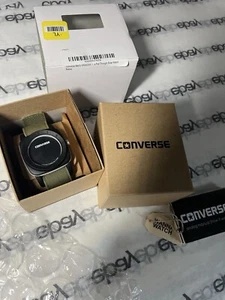 Converse Black Dial Khaki Green Fabric Unisex Watch 022-305 - Picture 1 of 5