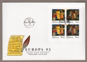 Sweden 1995 Europa Cept - art FDC - Picture 1 of 1