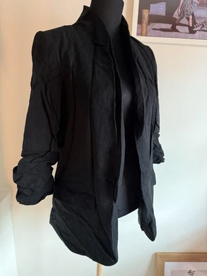 Chaqueta Blazer Simply Vera Wang Mujer Negra Abierta Talla XS Foto 1 de 4