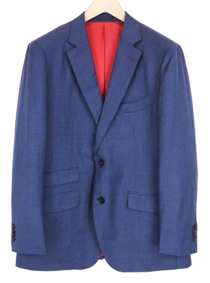 SUITSUPPLY Sienna Men's Blazer UK46S Blue Wool Super 130's Single-Breasted - Image 1 of 4