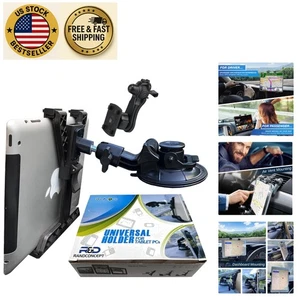 Heavy-Duty 3-Way Adjustable Tablet Car Mount for Optimal Viewing & Safety - Picture 1 of 10