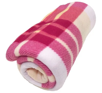 Tartan Fleece Throw Soft Warm Check Sofa Home Bed Blanket Car Travel Large Cover - Image 1 of 3