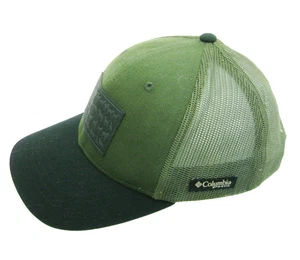 Columbia PHG Trucker Hat Boys Baseball Cap Green Mesh Outdoor Snapback Flag Logo - Picture 1 of 5